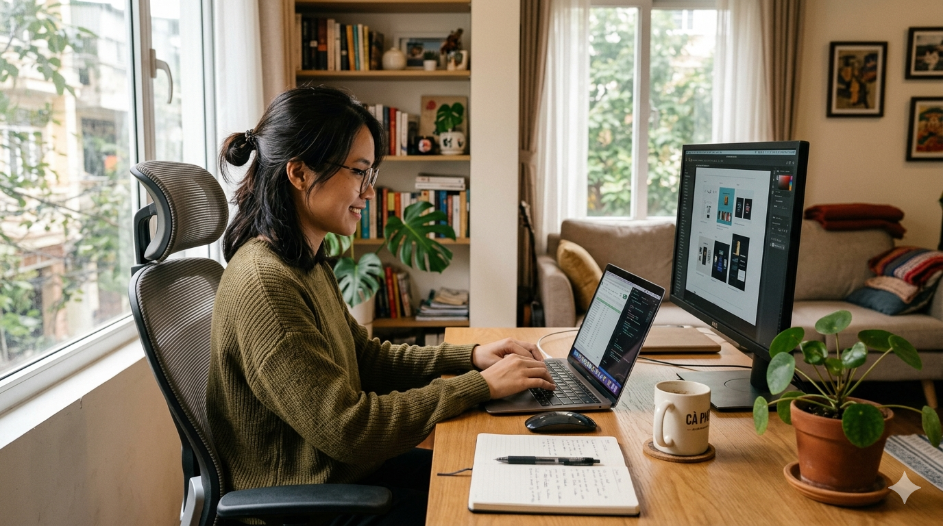 Nghề làm việc bằng máy tính tại nhà (Work from Home - WFH)